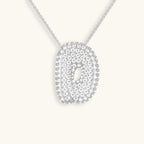 Hailey Bubble Initial Silver Necklace