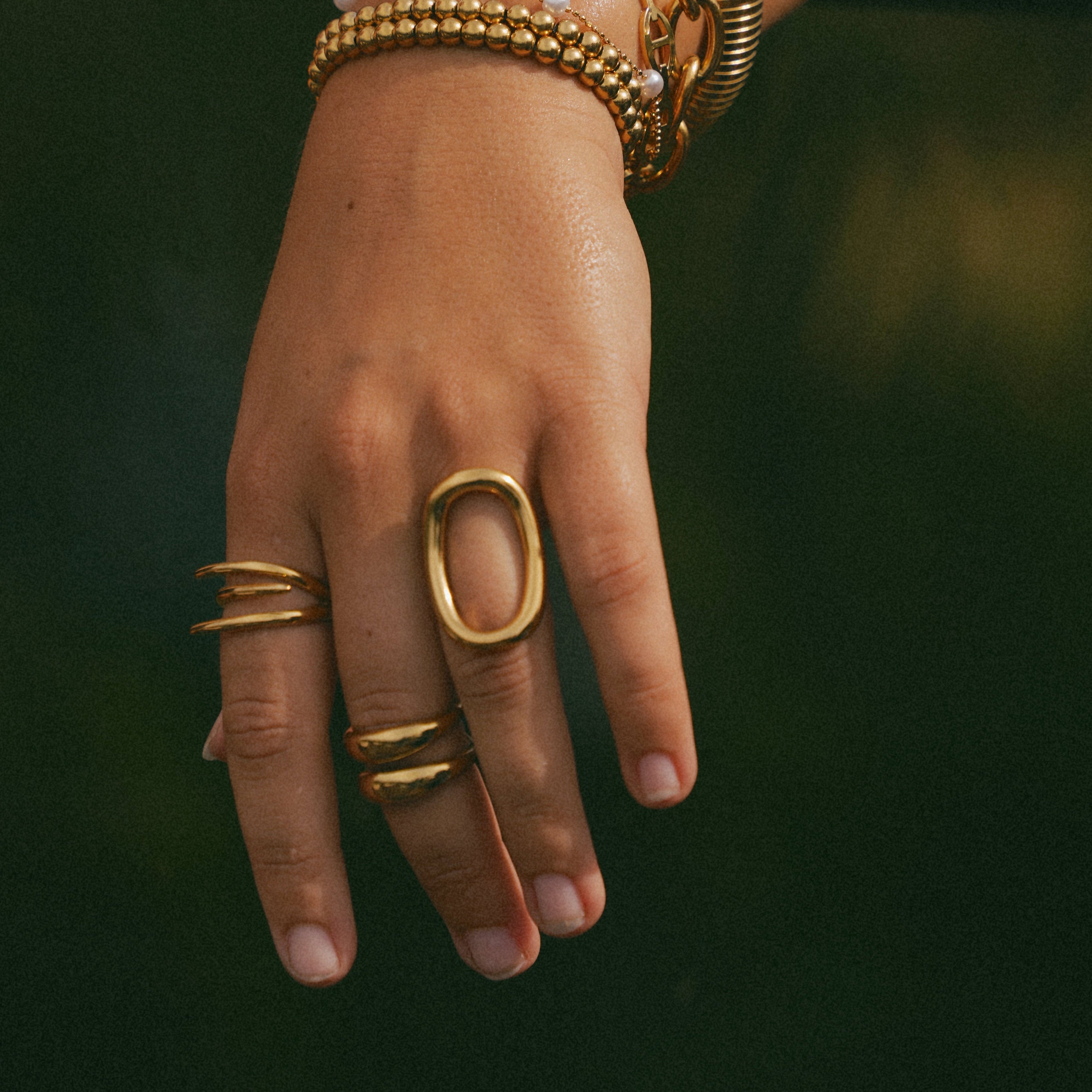 Silver Triple Wrap Coil Ring